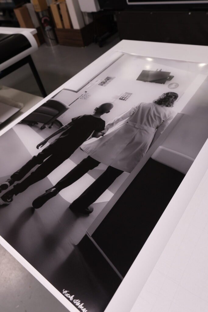 Impresión Fine Art en papel de algodón revisada en el laboratorio LAF