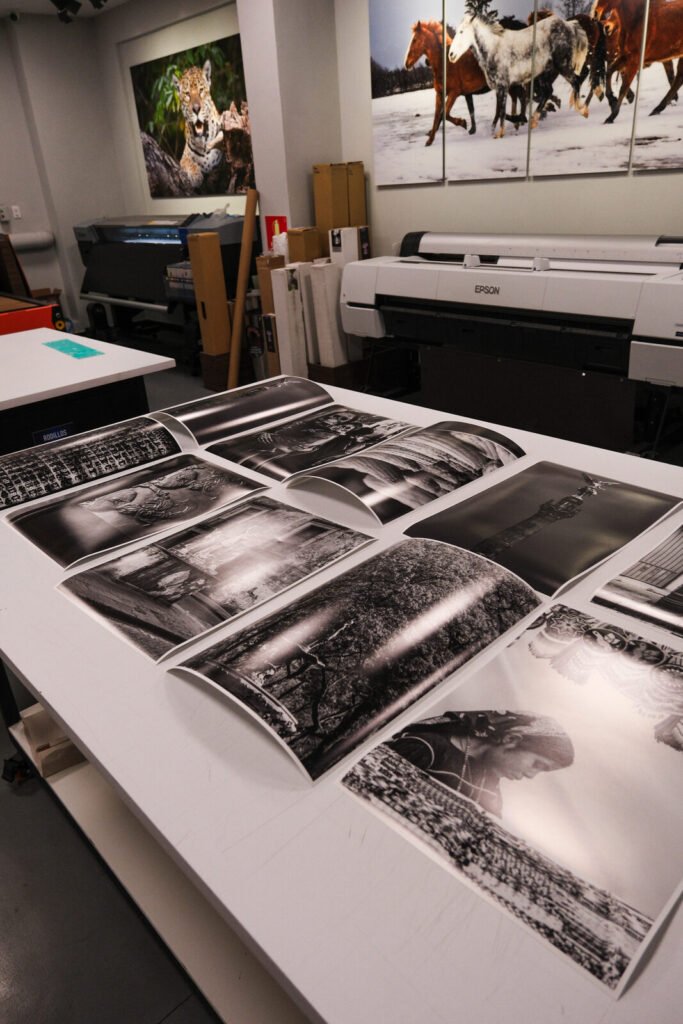 Impresión Fine Art en papel de algodón revisada en el laboratorio LAF