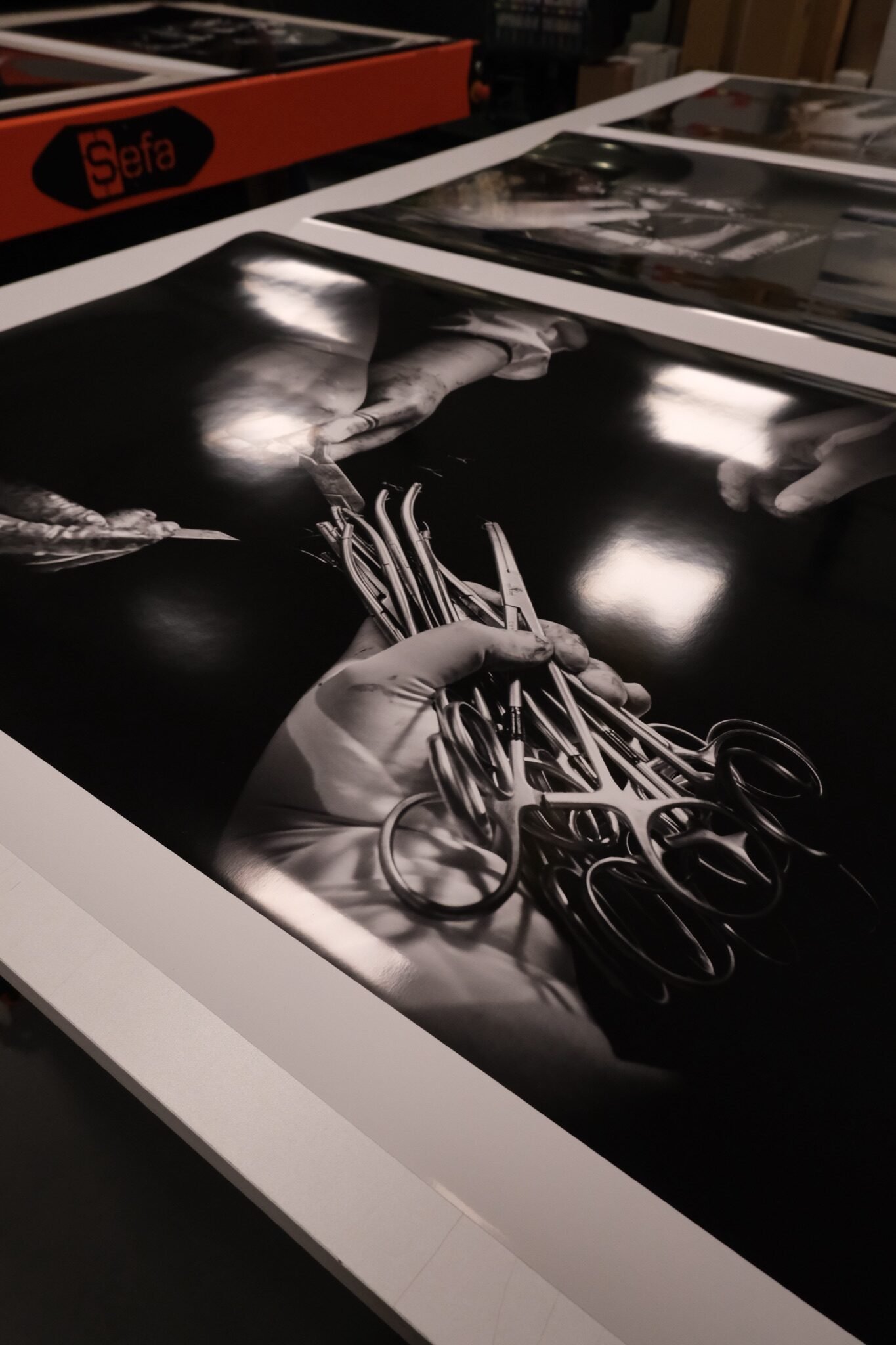 Impresión Fine Art en blanco y negro sobre papel de algodón en LAF, Naucalpan